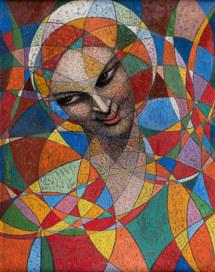 球形肖像 - 印度教女人 Spherical portrait - Hindu woman (1943)，波莱斯拉斯·比加斯