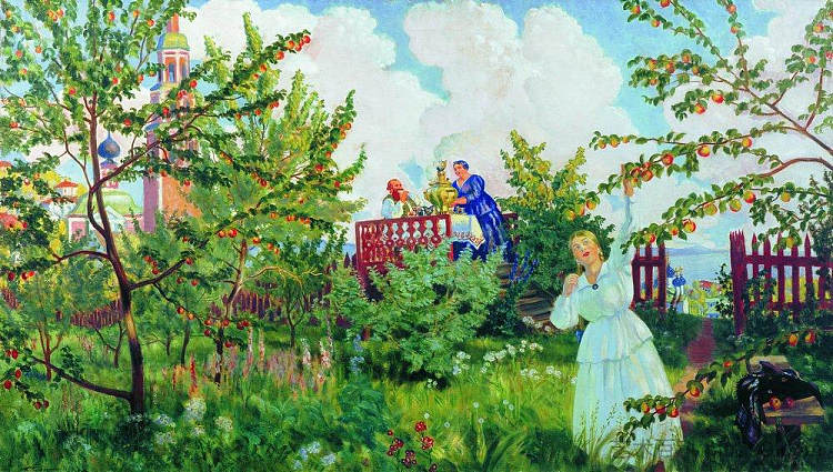 苹果园 Apple Orchard (1918)，鲍里斯·克斯托依列夫