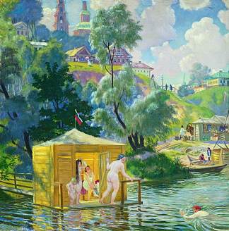 洗澡 Bathing (1921)，鲍里斯·克斯托依列夫