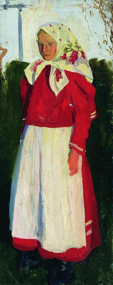 红色的杜尼娅 Dunya in red (1903 - 1905)，鲍里斯·克斯托依列夫