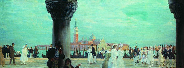 威尼斯堤防 Embankment of Venice (1918)，鲍里斯·克斯托依列夫