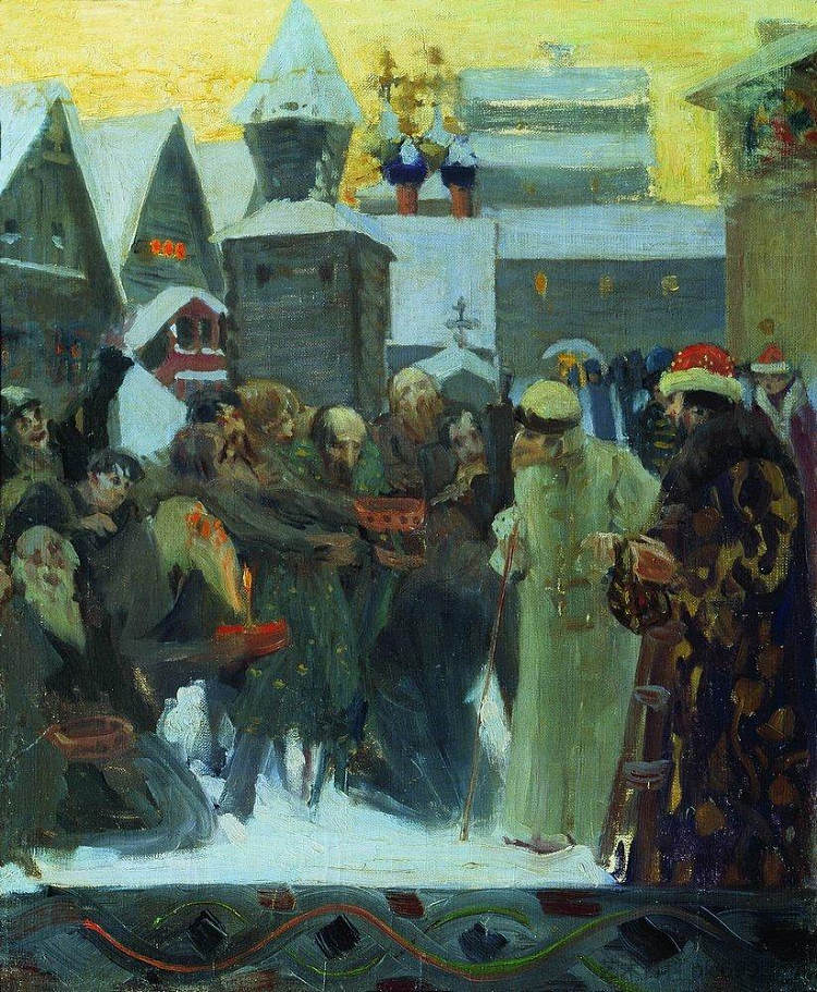 沙皇伊凡雷帝的退出 Exit of Tsar Ivan the Terrible (1900)，鲍里斯·克斯托依列夫