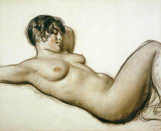 裸体撒谎 Lying Nude (1915)，鲍里斯·克斯托依列夫