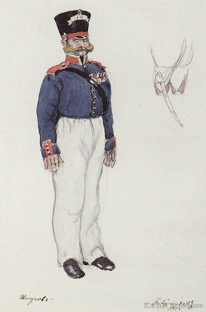 警察日古诺夫 Policeman Zhigunov (1911),鲍里斯·克斯托依列夫