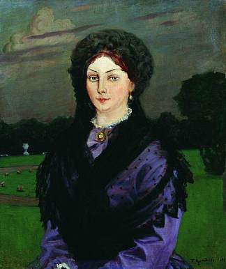 一个女人的肖像 Portrait of a Woman (1904)，鲍里斯·克斯托依列夫