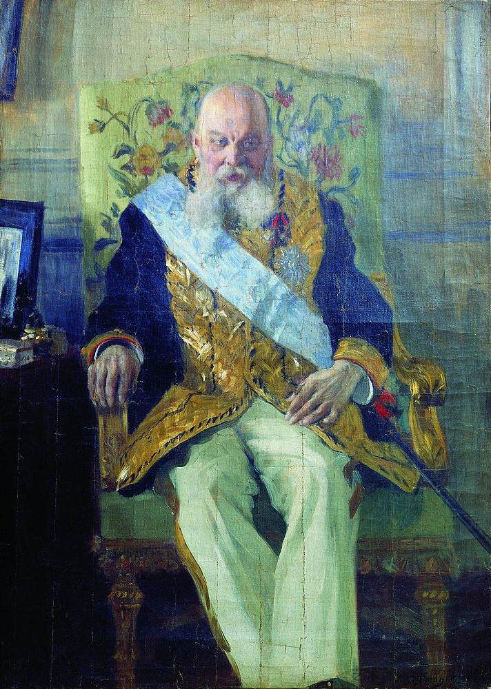 D.M.索尔斯基的肖像 Portrait of D.M. Solsky (1908)，鲍里斯·克斯托依列夫