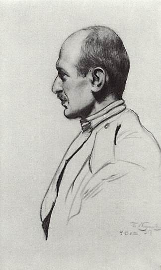 G.S.维赖斯基的肖像 Portrait of G.S. Vereisky (1917)，鲍里斯·克斯托依列夫