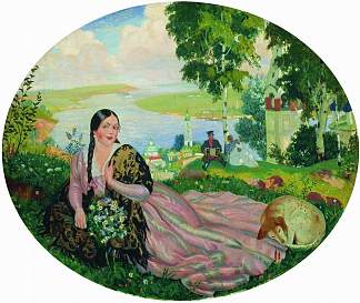 伏尔加河上的女孩 The girl on the Volga (1919)，鲍里斯·克斯托依列夫