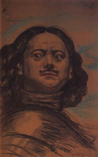 彼得大帝的头 The head of Peter the Great (1910)，鲍里斯·克斯托依列夫