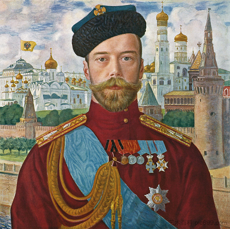 沙皇尼古拉二世 Tsar Nicholas II (1915)，鲍里斯·克斯托依列夫