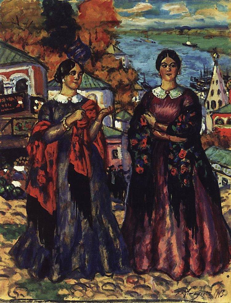两个商人的妻子 Two Merchant's wifes (1913)，鲍里斯·克斯托依列夫