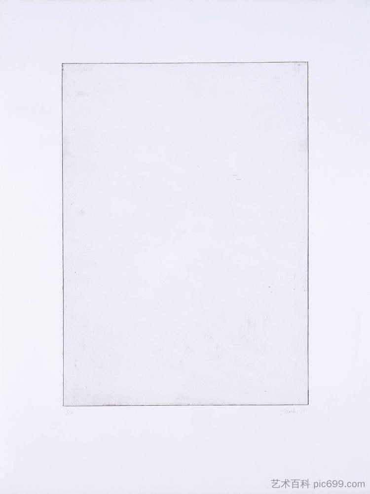 无题（e）来自五个板块 Untitled (e) From Five Plates (1973)，布赖斯·马登