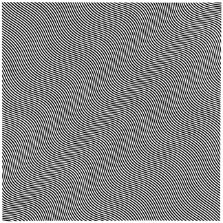 无题（对角线曲线） Untitled (Diagonal Curve) (1966)，布里奇特·赖利
