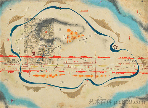 宇宙地图 Cosmic Map (1930)，布鲁诺·莫那