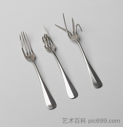 货叉设计 Fork Design (1958)，布鲁诺·莫那