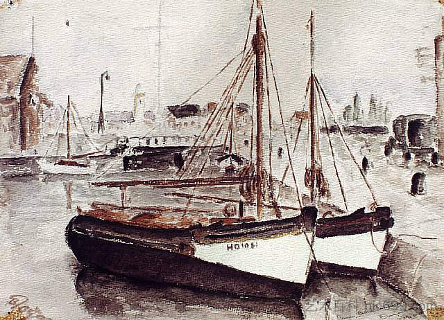 翁弗勒尔 Honfleur (1950)，布尔汉·多冈西