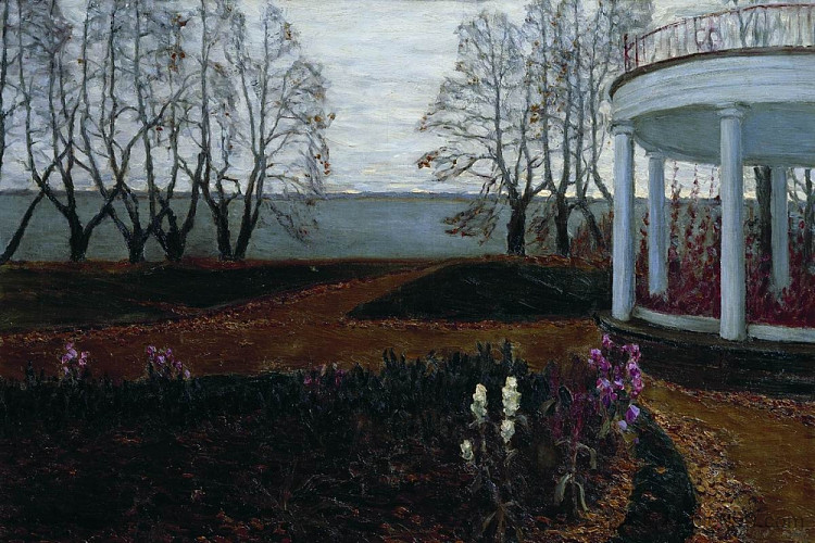 秋天。凉亭。1905 Осень. Беседка. 1905 (1905),维托尔德·比亚林茨基-比鲁利亚