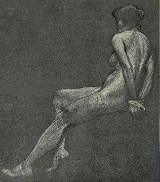 裸体坐着，手腕被绑住 Sitting Nude with Tied Wrists (1898)，拜厄姆·肖