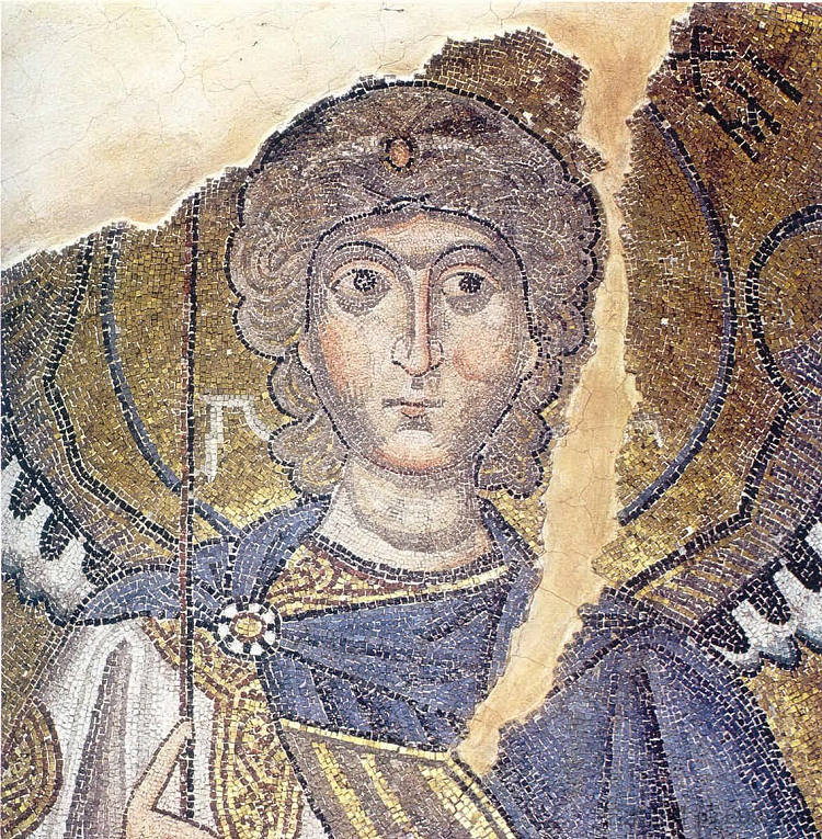 大天使米迦勒 Archangel Michael (c.1056),拜占庭马赛克