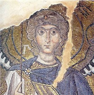 大天使米迦勒 Archangel Michael (c.1056)，拜占庭马赛克