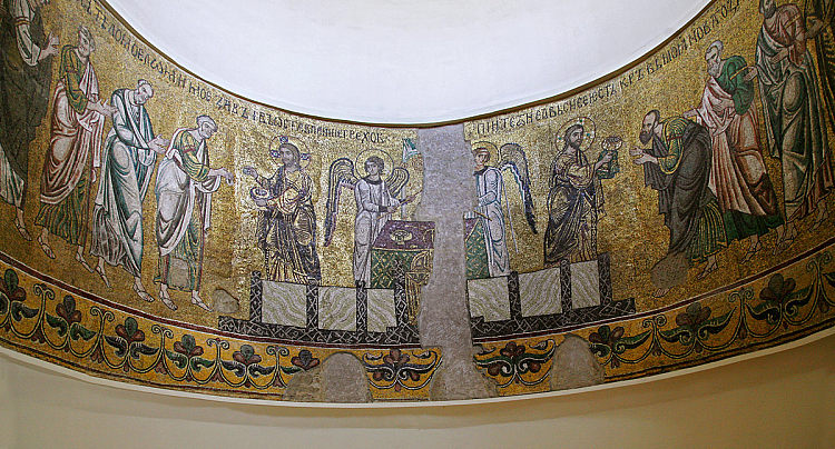 圣体圣事周期 Eucharist Cycle (c.1113)，拜占庭马赛克