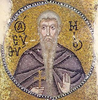 尤西米乌斯大帝 Euthymius the Great (c.1056)，拜占庭马赛克