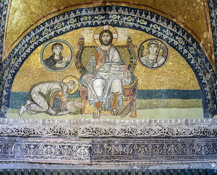 帝王门马赛克 Imperial Gate Mosaics (c.900),拜占庭马赛克