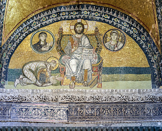 帝王门马赛克 Imperial Gate Mosaics (c.900)，拜占庭马赛克