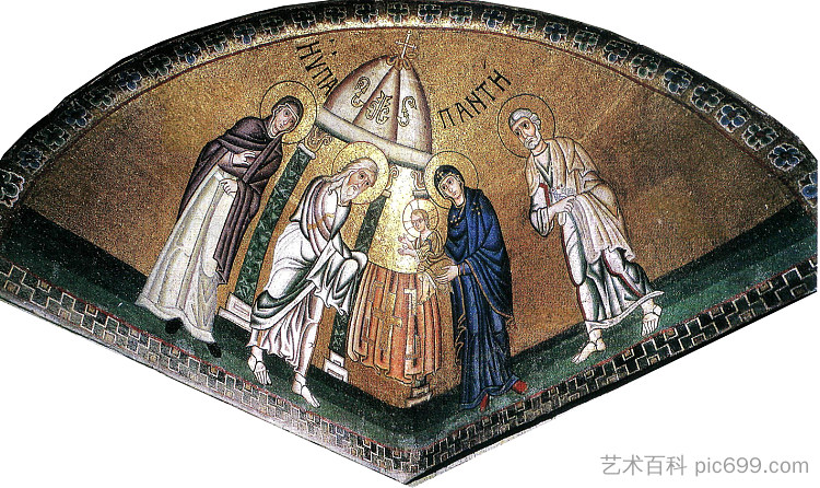 介绍 Presentation (c.1025),拜占庭马赛克