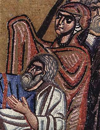 亚当和伊娃 Adam Und Eva (c.1056)，拜占庭马赛克