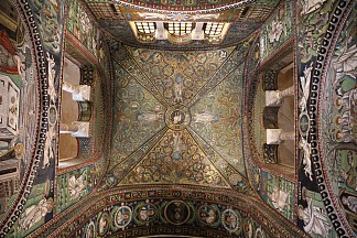 福音传教士的马赛克 Mosaics of the Evangelists (c.547)，拜占庭马赛克