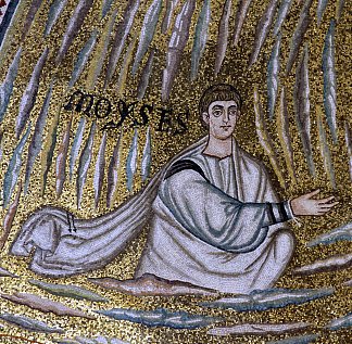 摩西马赛克 Moses Mosaic (c.549)，拜占庭马赛克