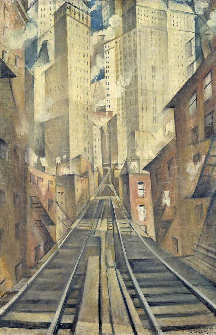 The Soul of the Soulless City （“New York An Abstraction”） The Soul of the Soulless City ('New York An Abstraction') (1920)，内文森