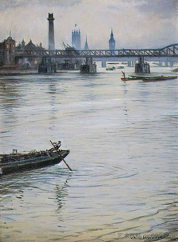 临时滑铁卢桥，伦敦 The Temporary Waterloo Bridge, London (1938)，内文森
