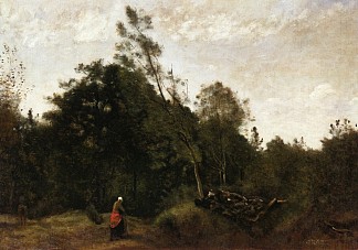 利穆赞的森林清理 Forest Clearing in the Limousin (c.1845 – c.1850)，卡米耶·柯罗