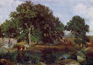 枫丹白露森林 Forest of Fontainebleau (1846)，卡米耶·柯罗