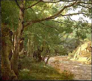 莫尔万的峡谷，洛尔梅斯附近 Ravine in the Morvan, Near Lormes (1860)，卡米耶·柯罗