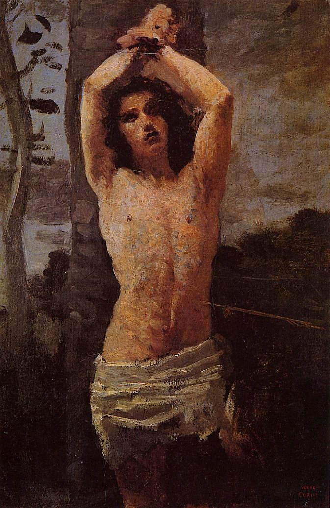 圣塞巴斯蒂安 Saint Sebastian (1850 - 1851)，卡米耶·柯罗