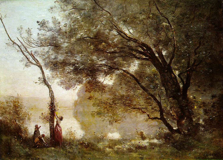 莫特方丹纪念品 Souvenir of Mortefontaine (1864),卡米耶·柯罗