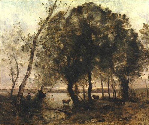 湖 The Lake (1861)，卡米耶·柯罗