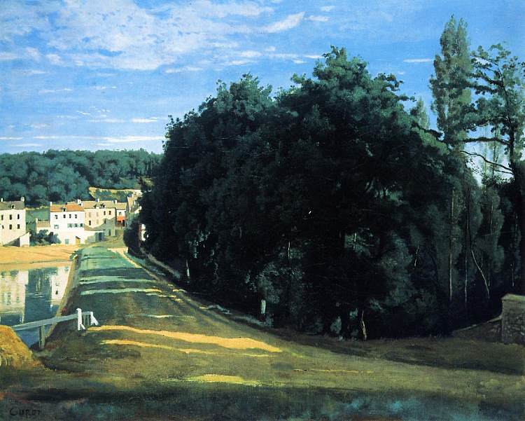阿夫雷市 科罗特化学家 Ville d'Avray the Chemin de Corot (c.1840)，卡米耶·柯罗