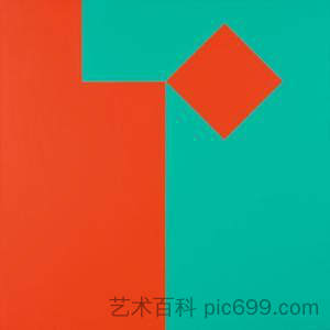 红绿音量 1：1，1/8 移动 Rot-grün-volumen 1:1, 1/8 Bewegt (1974)，卡米尔格雷瑟