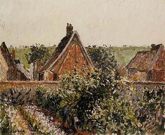 在果园收获，埃拉格尼 Harvest in the Orchard, Eragny (c.1899)，卡米耶·毕沙罗