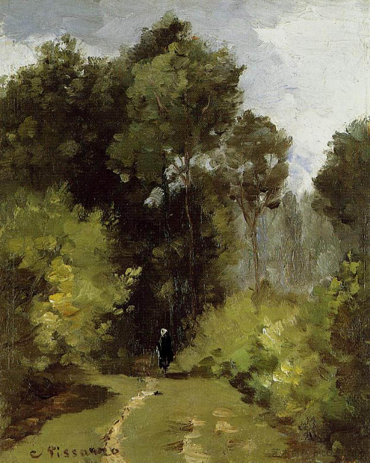 在树林里 In the Woods (1864),卡米耶·毕沙罗
