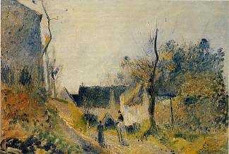 瓦尔赫梅尔的景观 Landscape at Valhermeil (1878)，卡米耶·毕沙罗