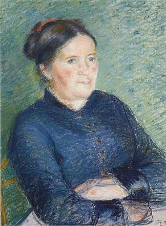 毕沙罗夫人的肖像 Portrait of Madame Pissarro (1883)，卡米耶·毕沙罗