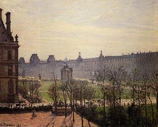 旋转木马， 秋天， 早晨 The Carrousel, Autumn, Morning (1899)，卡米耶·毕沙罗