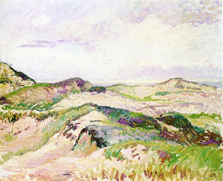 克诺克的沙丘 The Dunes at Knokke (c.1894)，卡米耶·毕沙罗