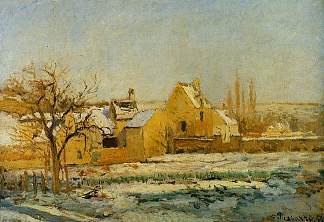冬宫雪的影响 The Effect of Snow at Hermitage (1874)，卡米耶·毕沙罗