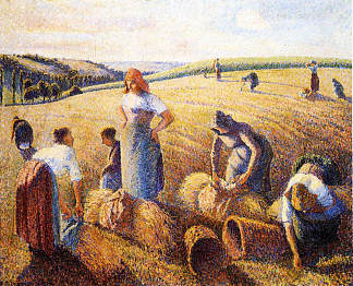 拾穗者 The Gleaners (1889)，卡米耶·毕沙罗